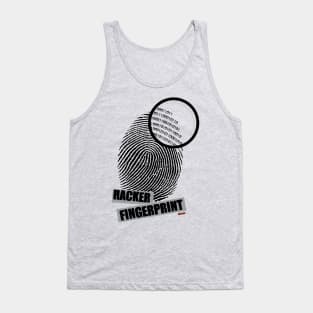 Hacker fingerprint Tank Top